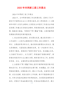 2025年市两新工委工作要点