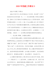 2025年党建工作要点3