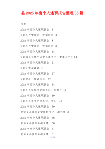 县2025年度个人述职报告整理35篇