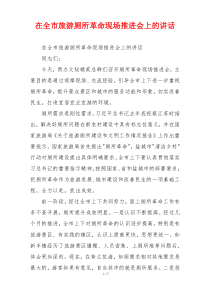 在全市旅游厕所革命现场推进会上的讲话