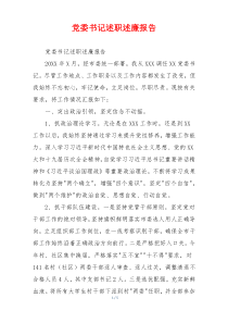党委书记述职述廉报告