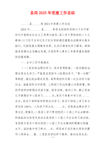 县局2025年党建工作总结