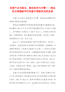 发展产业为根本，集体经济为引擎——靖远县北湾镇新坪村党建引领脱贫成效显著