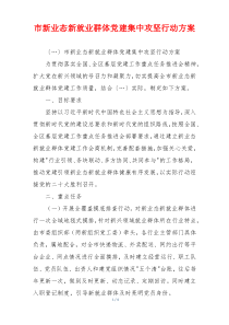 市新业态新就业群体党建集中攻坚行动方案