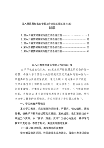 深入开展贯彻落实专题工作总结汇报汇编（5篇）