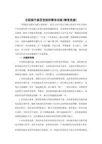 全面提升基层党组织整体功能（精准党建）