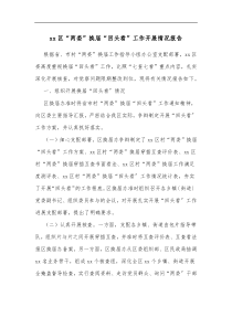 xx区两委换届回头看工作开展情况报告