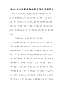 X局20XX年上半年履行党风廉政建设和反腐败工作情况报告