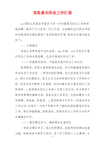 党组意识形态工作汇报