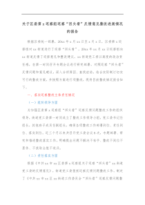 关于区委第x巡察组巡察回头看反馈意见整改进展情况的报告