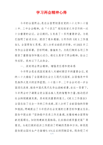 学习两会精神心得