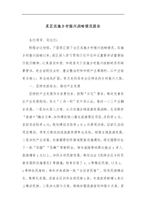 某区实施乡村振兴战略情况报告