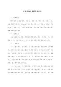 XX镇网格化管理经验材料