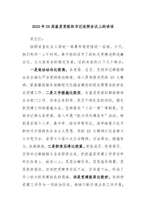 20XX年XX局基层党组织书记述职会议上的讲话