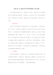 20XX年xx县知识产权行政保护工作方案