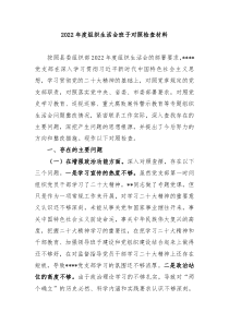党支部20XX年度组织生活会班子对照检查材料
