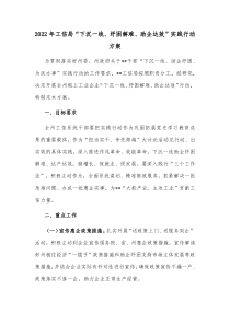 20XX年工信局下沉一线纾困解难助企达效实践行动方案