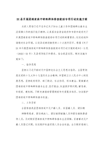 XX县开展困难家庭中特殊群体排查救助专项行动实施方案