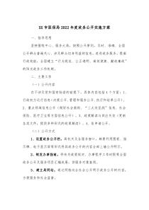 XX市医保局20XX年度政务公开实施方案