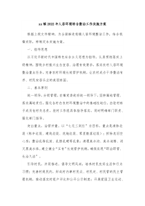 xx镇20XX年人居环境综合整治工作实施方案