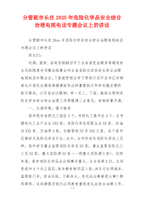 分管副市长在2025年危险化学品安全综合治理电视电话专题会议上的讲话