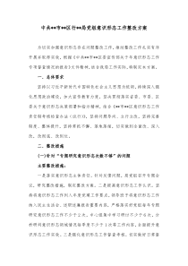 中共市区行局党组意识形态工作整改方案