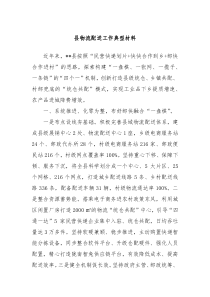 县物流配送工作典型材料