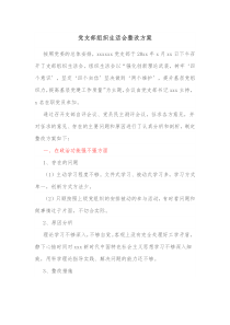 党支部组织生活会整改方案