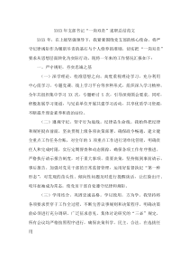 XXXX年支部书记“一岗双责”述职总结范文(资料)