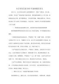 办公室党支部2025年述职报告范文(资料)