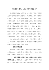 巡视整改专题民主生活会班子对照检查材料