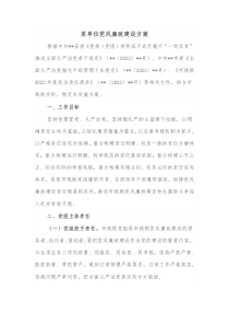 某单位党风廉政建设方案