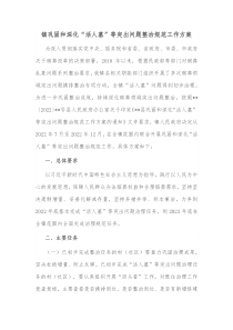 镇巩固和深化活人墓等突出问题整治规范工作方案