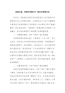 经验交流党建引领聚合力银发生辉展风采