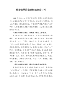 整治软弱涣散党组织经验材料 (73)