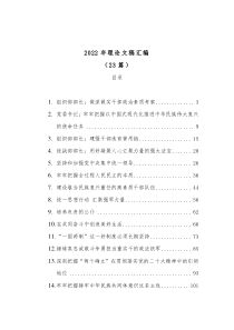 23篇20XX年理论文稿汇编