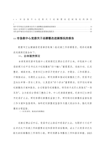 学校党支部、总工会党组、生态环境局分局党组关于巡察整改进展情况的报告[汇总]