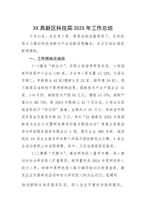 2025年工作总结【高新区科技局】(材料)