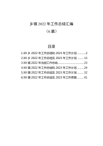 6篇乡镇20XX年工作总结汇编