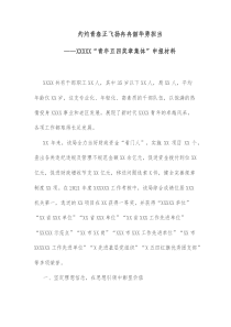 青年五四奖章集体申报材料