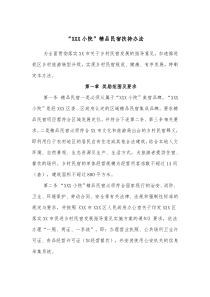 XXX小院精品民宿扶持办法