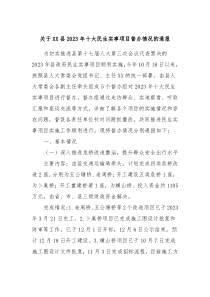 关于XX县20XX年十大民生实事项目督办情况的通报