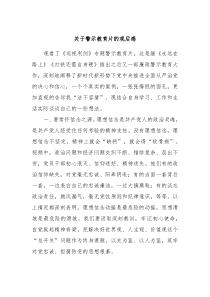 关于警示教育片的观后感