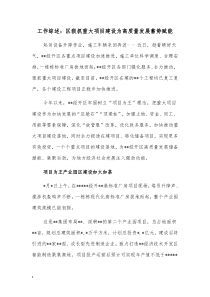 工作综述区狠抓重大项目建设为高质量发展蓄势赋能
