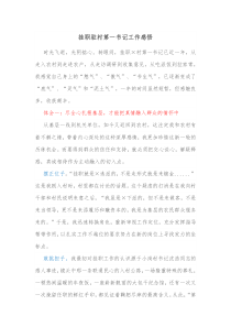 挂职驻村第一书记工作感悟 (2)