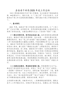 (参考)2025年工作总结（县委老干部局）