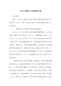 关于乡村振兴工作的情况汇报