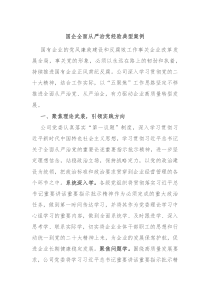 国企全面从严治党经验典型案例