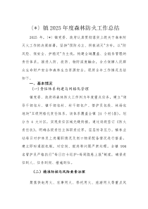 乡镇2025年度森林防火工作总结(材料)