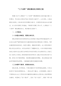 三个表率建设模范机关情况汇报